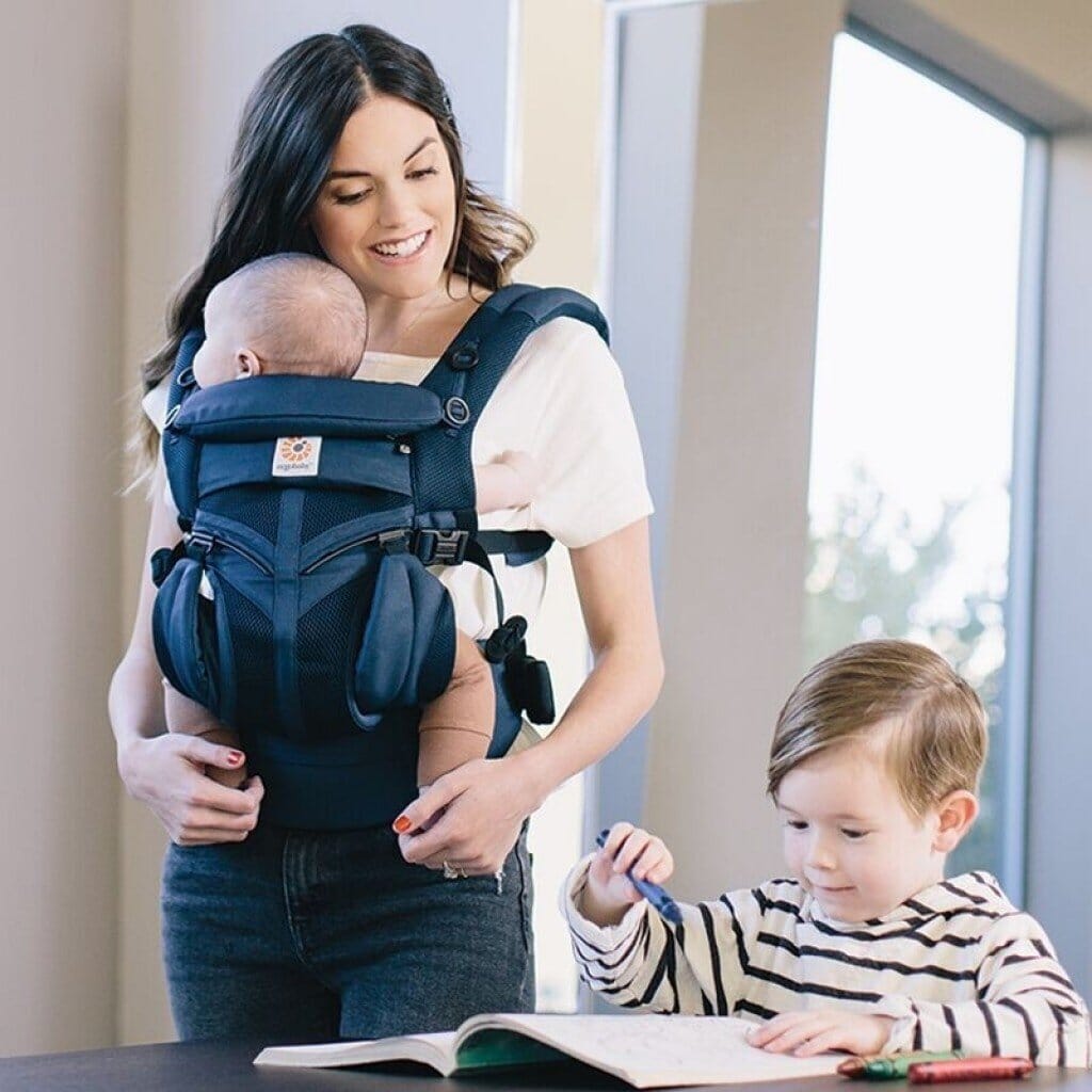 Porte Bébé - BreathBabyBag™ - Bleu Marine - Merveilles des bébés