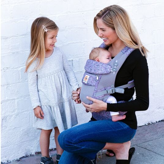 Porte Bébé - BreathBabyBag™ - Mauve Lavande - Merveilles des bébés