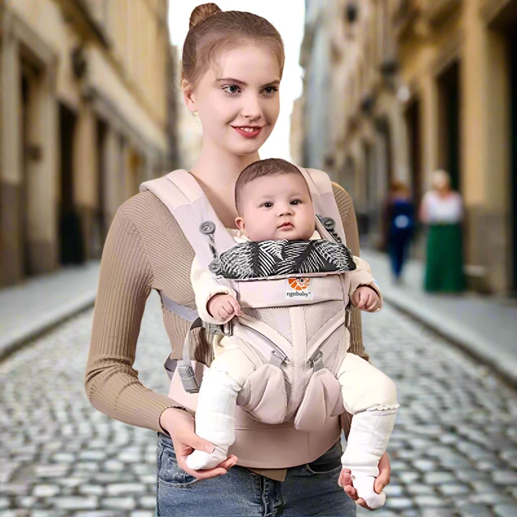 Porte Bébé - BreathBabyBag™ - Rose Maille - Merveilles des bébés