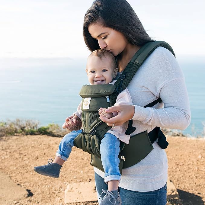 Porte Bébé - BreathBabyBag™ - Vert Olive - Merveilles des bébés